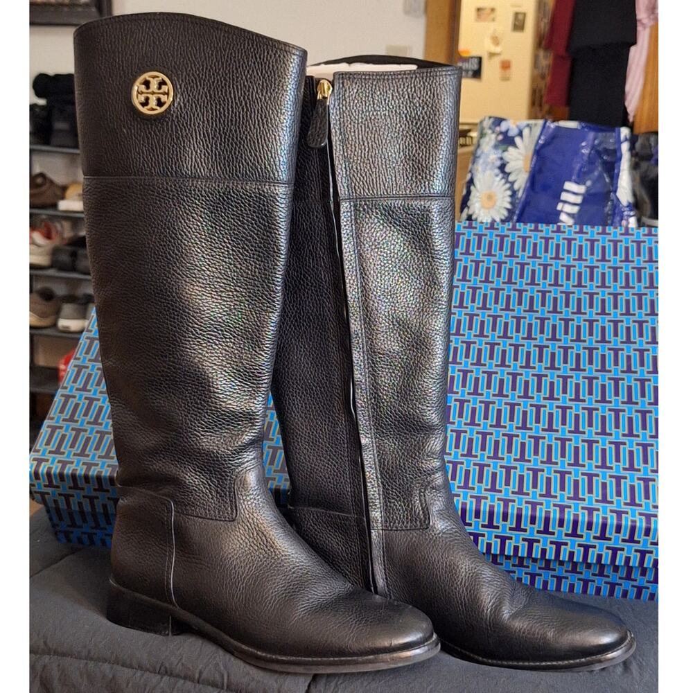 Tory Burch Black Heeled Boots - Picture 13 of 13